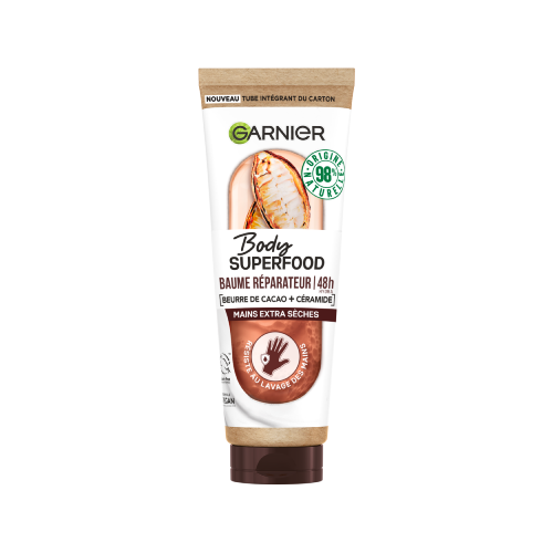 Packshot CrmeMains Cacao BodySuperfood Garnier