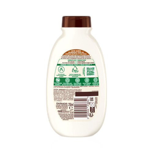 Shampoing Garnier Ultra Doux Lait De Coco & Macadamia 300ml - Sans Silicone Ni Sulfate - Neuf