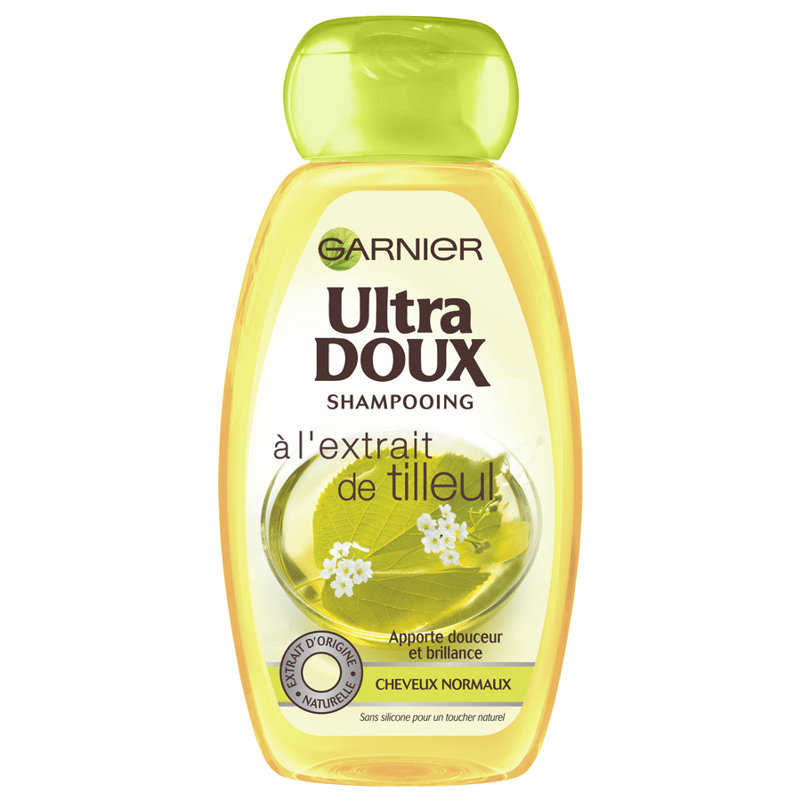 Ultra Doux, Extrait de tilleul, Shampooing Soin du cheveu Garnier