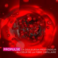 Propule la couleur en profondeur au coeur de la fibre capillaire