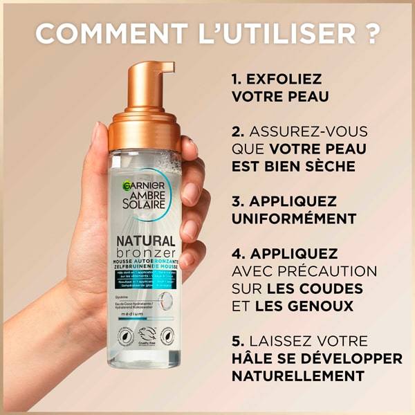 3445 GAR AS NaturalBronzer Mousse EXTRA HowTo FR min